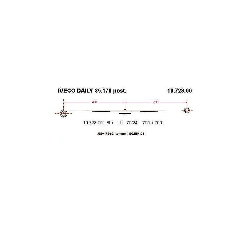 1ª T PARAB IVECO DAILY 35.170 70/23 700+700