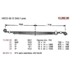 1ª T PAR IVECO 59.12 DAILY 70/14 700+715 C/S