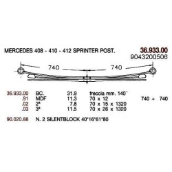 3ª T PAR MERCEDES 412 70/26*1320