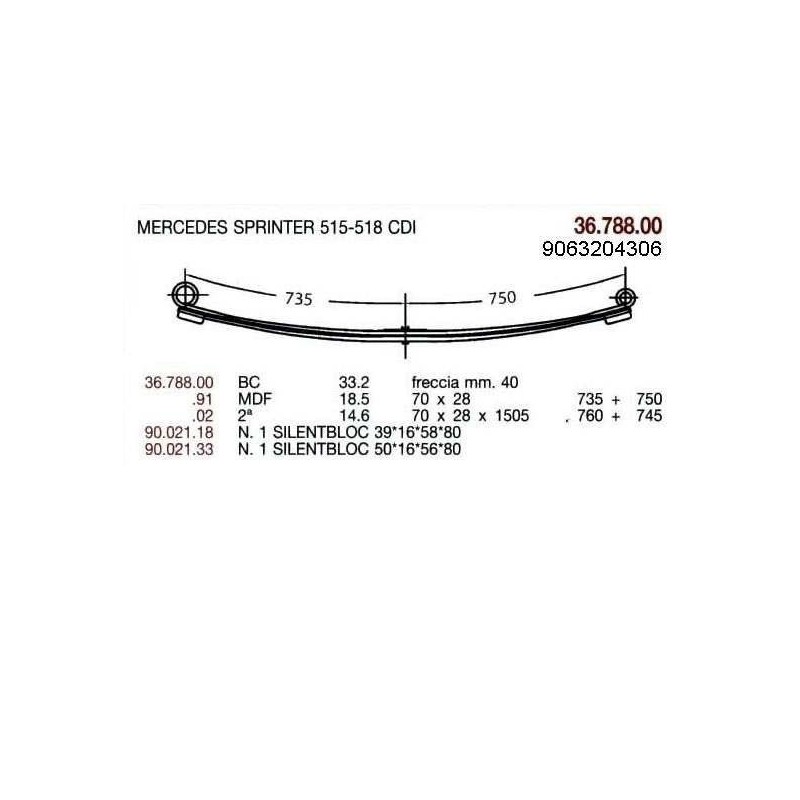 1ª T PAR MERC SPRINTER 70/28 750+735 C/S