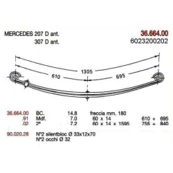 BTA D PAR MERCEDES 410 2H 60/14 610+695 C/S