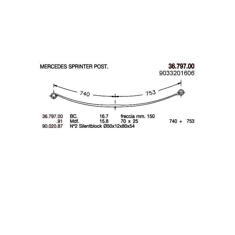 1ª T PAR MERCEDES SPRINTER 70/25 740+753 @50
