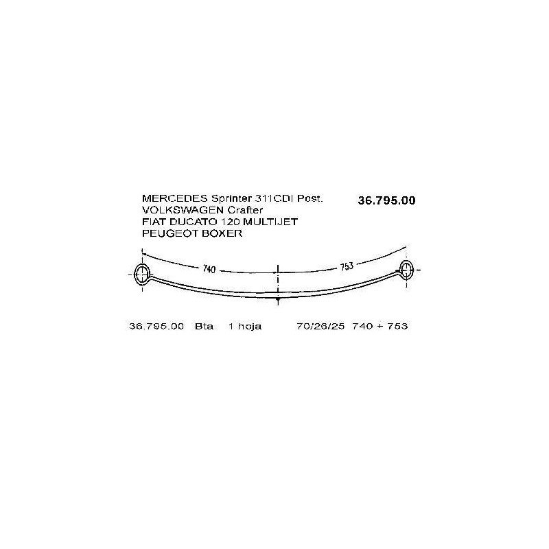 KIT RFZO T MERCEDES SPRINTER 311CDI 70/20 770+785