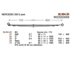 KIT REFUERZO T PAR MERCEDES 310 D 60/11 740+840