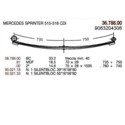 2ª T PAR MERC SPRINTER 70/28 760+740 C/T