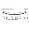 2ª D PAR MITSUBISHI CANTER 70/19 820+700