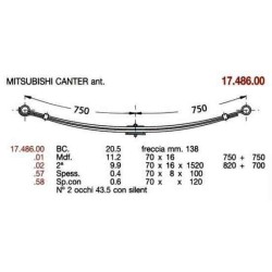 1ª D PAR MITSUBISHI CANTER 70/16 750+750