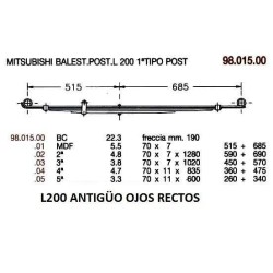 2ª T MITSUB L200 ANIT OJO RECTO 70/7 450+650
