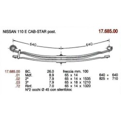KIT RFZO T PAR NISSAN CABSTAR 65/14 640+640