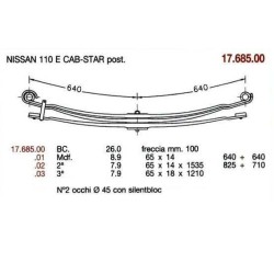 3ª T PAR NISSAN CABSTAR 65/18 605+605