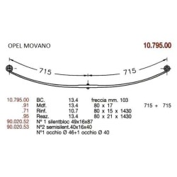 BTA T PAR OOPEL MOVANO 80/15*1430