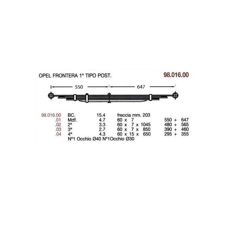 BTA. TRA OPEL FRONTERA 1º TIPO 550+647 @40 Y @30