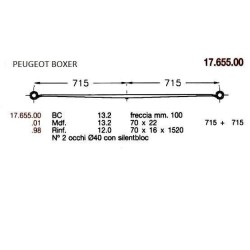 KIT RRZO. BTIN T PAR PEUG BOXER  70/20*1340 TETON