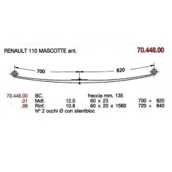 KIT RFZO D PAR RENAULT MASCOTTE 60/20 720+840