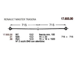 KIT RFZO T PAR RENAULT MASTER 70/20*1340 TETON