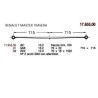 KIT RFZO T PAR RENAULT MASTER 70/20*1340 TETON
