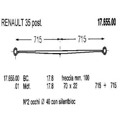BTA T PAR REANULT MASTER T35 70/22 715+715 C/S