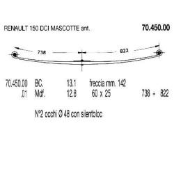 1ª D PAR RENAULT MASCOTTE 130DCI 60/25 738+822 C/S