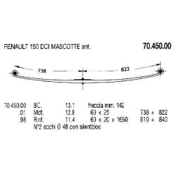 KIT RFZO D RENAULT MASC. 6.5 130DCI 60/20 810+840