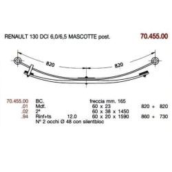 KIT RFZO T RENAULT MASC 6.5 130DCI 60/20 860+730