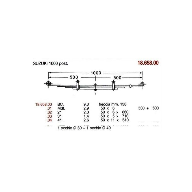 BTA T REFORZADA SUZUKI 4H+1 50/7 500+500 @30 @40 S/B