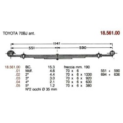 BTA DEL TOYOTA 70BJ 5H 70/6 551+590 @35