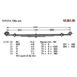 2ª DEL TOYOTA 70BJ 70/6 694+636