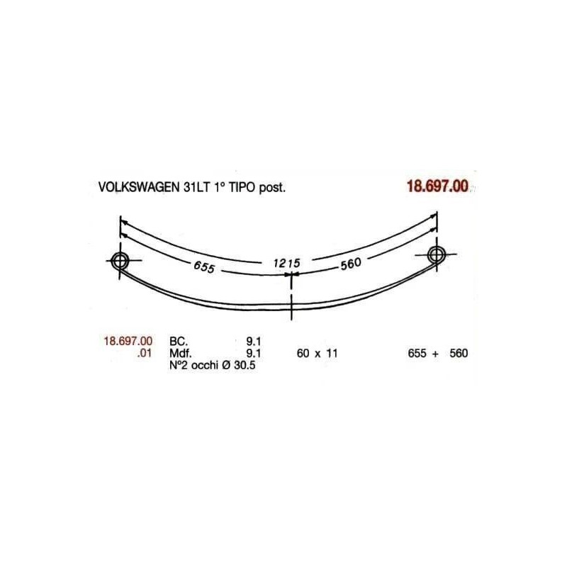 1ª T PAR VOLKSWAGEN 31LT 60/11 655+560 @30